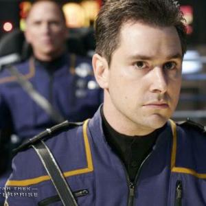 Evan English as Ensign Tanner in the episode In a Mirror Darkly in Star Trek Enterprise