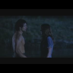 still of John Gabriel and Corey Maier in the pond