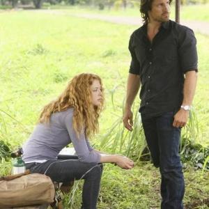 Still of Martin Henderson and Rachelle Lefevre in Off the Map 2003