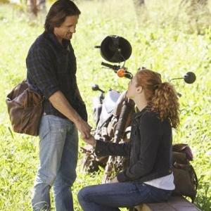 Still of Martin Henderson and Rachelle Lefevre in Off the Map (2011)