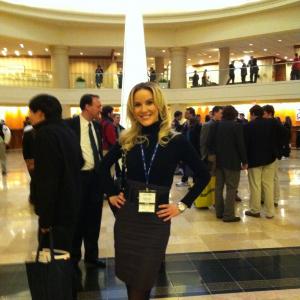 Danika Quinn covering CPAC in Washington DC