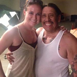 Danny Trejo and I on the set of Halloweed the movie