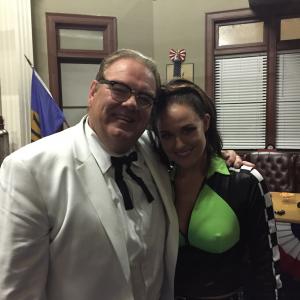 On set with Jim OHeir on Halloweed the feature film