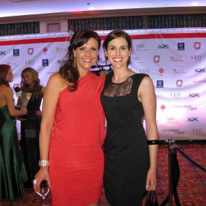 Jennifer Huva and Amanda Tapping at the 2012 Leo Awards in Vancouver BC