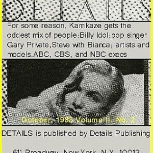 Details Magazine when it was a small TV guideish mag that was only sold in NYC
