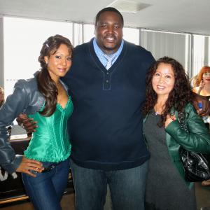 Vaja, Actor Quinton Aaron & Personal Manager Suzie attend the Alive! Expo Green Pavilion Project Green Music & Eco-Luxe Emmy Gifting Lounge in LA 2013