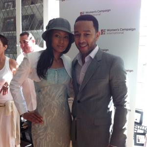 Vaja & John Legend at the Womens Campaign International Charity Event