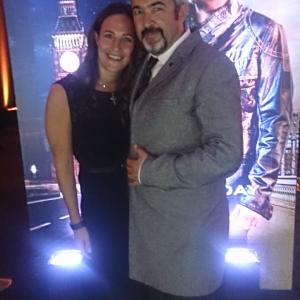 24 Premiere London 24 Live Another Day Actress KellyMarie Kerr with director Jon Cassar
