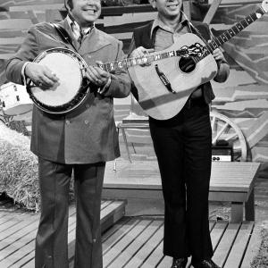 Still of Roy Clark and Buck Owens in Hee Haw 1969