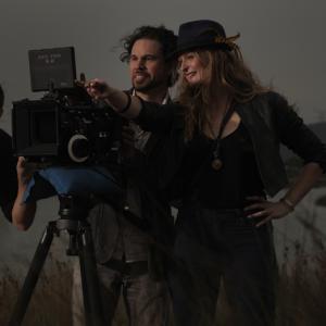 Cinematographer Denson Baker ACS and Director Claire McCarthy on the set of The Turning