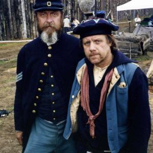Tom Thompson and Bill Sanderson On set of Andersonville