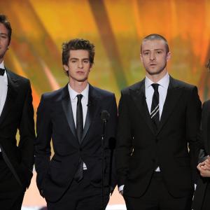 Justin Timberlake, Jesse Eisenberg, Andrew Garfield and Armie Hammer