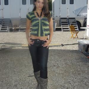 Actress Valenzia Algarin... Set of SouthLand... 2011
