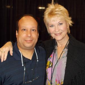 Michael J Tomaso and actress Dee Wallace The Howling ET Cujo Rob Zombies Halloween  The Lords of Salem and Hansel  Gretel pose for a photo at Spooky Empire in Orlando FL in October 2014
