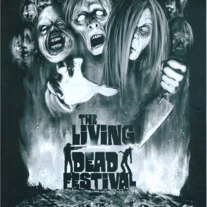 Poster Art for The Living Dead Fest, 2014 created by artist Terry Callen.