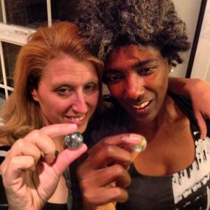 September Williams with Sarah Kornfeld (The George Greenstein Institute) and The Blue Marbles Project, 2013