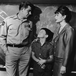 Still of Ron Howard Aneta Corsaut and Andy Griffith in The Andy Griffith Show 1960