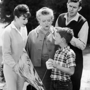 Still of Ron Howard Frances Bavier Aneta Corsaut and Andy Griffith in The Andy Griffith Show 1960