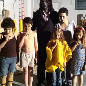 Danielle with fellow ghosts and Mr Boogie