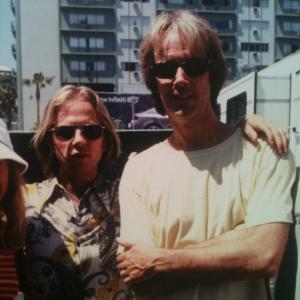David Spade and Fred Wolf; set of Dickie Roberts, Hollywood Boulevard
