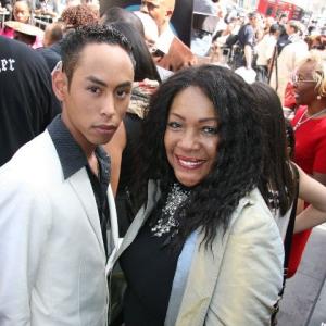 Actor Chris Blount and Singer Mary Wilson of the Supremes attends the red carpet for Smokey Robinson  the Miracles Star on the Hollywood Walk of Fame event March 20 2009