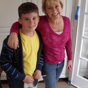 Austin on set with Debi Derriberry for Nat GeoGeico Commercial