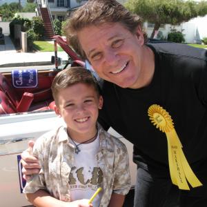 Austin with Anson Williams in the Burbank Day Parade