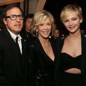 Jane Fonda, David O. Russell and Jennifer Lawrence