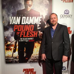 screenwriter Joshua James at the premiere of the movie POUND OF FLESH
