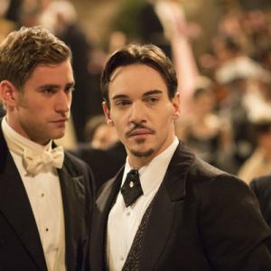 Still of Jonathan Rhys Meyers and Oliver JacksonCohen in Dracula 2013
