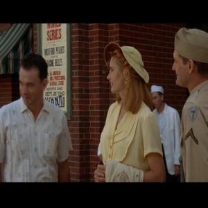 Patrick Higgs as the Vendor with Tom Hanks Geena Davis and Bill Pullman