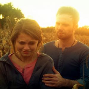 Still of Jordon Hodges and Anne Winters in Sand Castles (2014)