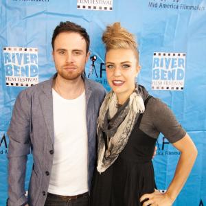 Jordon Hodges and Natalie Stalter at the River Bend Film Festival