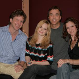 On the set of Downtown Film Fest: Gil Holland, Adrienne Shelley, Kevin McLaughlin, Ally Sheedy