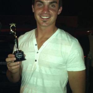 Winning Best Actor for his performance in Demur at the Inland Northwest Film Festival