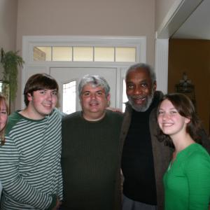 Moody Family with Bill Cobbs on the set of No Limit Kids Much Ado About Middle School