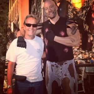 My Father visiting me on set of Waterworld Universal Studios Hollywood