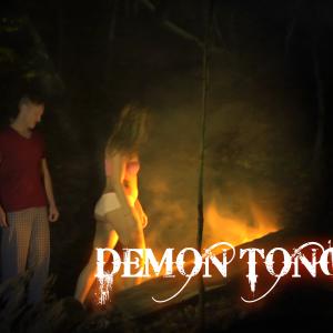Seth Gontkovic and Debbie College on set of Demon Tongue