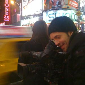 Rob Sorrenti  Director  Whoopi Goldberg Shoot Times Square  NYC Jan 2009