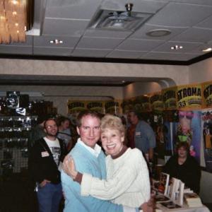 With actress Betsy Palmer at the Crypticon Horror Convention in 2007