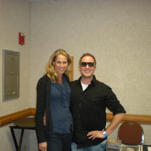 With actress Kathleen Kinmont at Crypticon 2010.