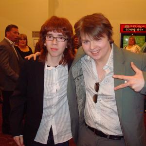 Edward Gelbinovich and Spencer Breslin at the Harold premiere in NYC on April 30th 2008