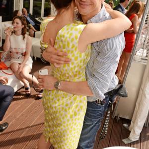 Charlotte Riley and Tom Hardy attend day two of the Audi Polo Challenge at Coworth Park Polo Club on June 1, 2014 in Ascot, England.