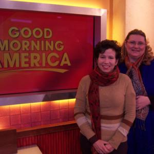 Victoria and Sheila on the set of Good Morning America