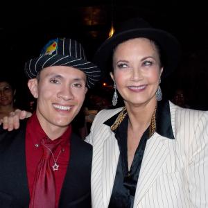 With Lynda Carter at the Catalina Club Los Angeles, Ca