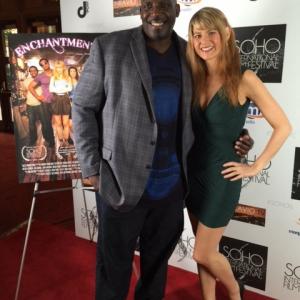 Kevin Dot Com Brown and Kelsey OBrien at the Enchantments premiere