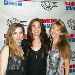 Lisa Peart Karen Brelsford and Kelsey OBrien at Visionfest Film Festival Tribeca NY 2011