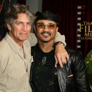 ProducerPublicist Chuck Jones Right with the critically acclaimed Iconic  legendary Academy Award and multiGolden Globe nominated actor Eric Roberts Left during their attendance of the inaugural Thai Film Miracles Culture Miracles