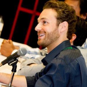 Ross Marquand speaks on a panel at the 2011 Indie Spirit Film Festival