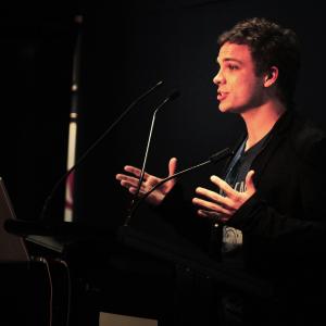 Julian Shaw is the youngest keynote speaker to appear for the Society of Motion Picture and Television Engineers at SMPTE09. Darling Harbour, Sydney, Australia.